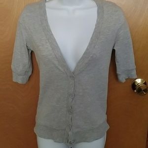 Rue21 light heather gray button up cardigan - XS